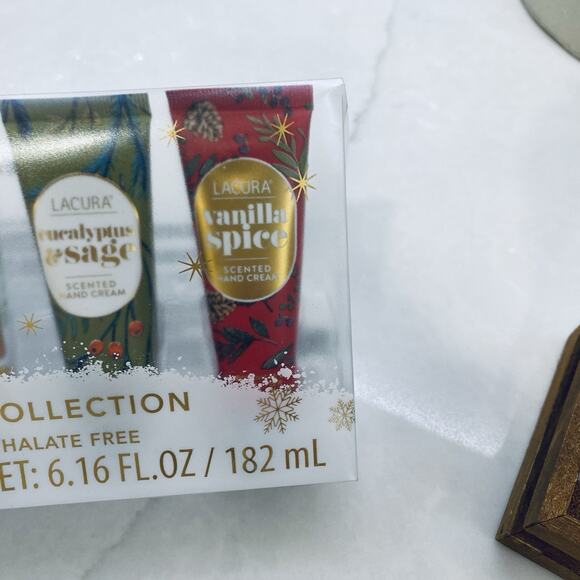 Lacura 7 Piece Hand Cream Collection Winter Holiday Christmas Scents Gift Set - Picture 6 of 8